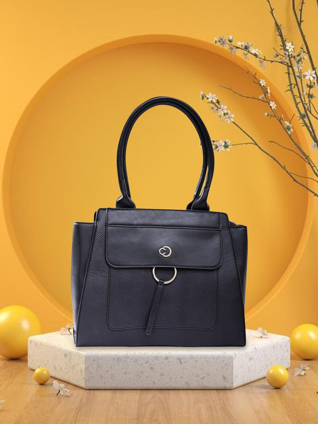 Caprese Dakota Women Black Large Satchel Bag