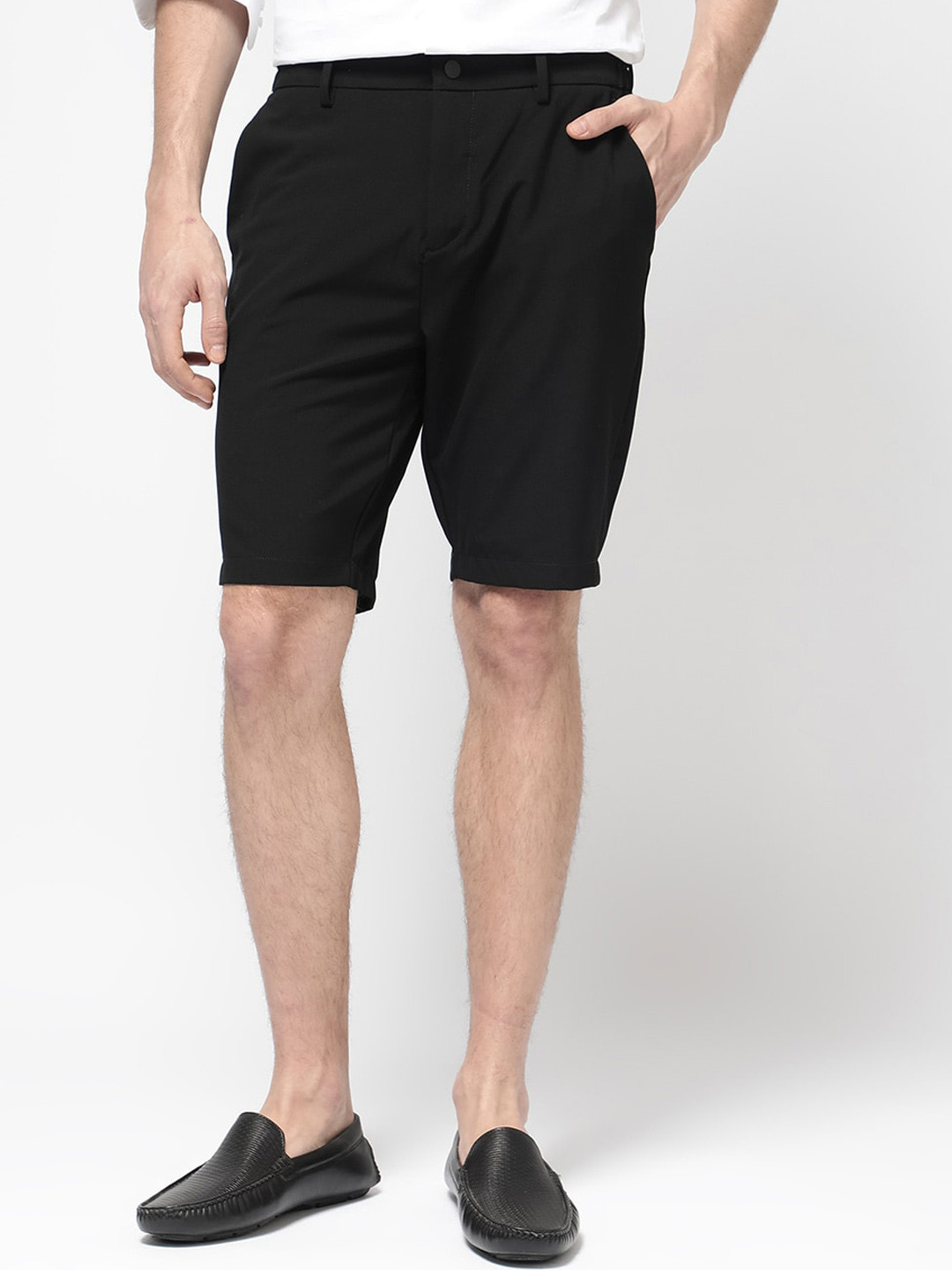 RARE RABBIT Men Trip-1 Regular Fit Mid Rise Shorts