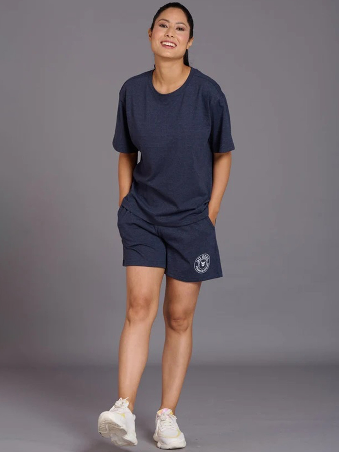 GO DEVIL Pure Cotton T-Shirt With Short Co-Ords