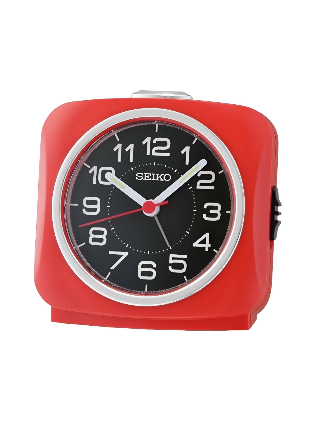 SEIKO Red & Black Traditional Table Clock