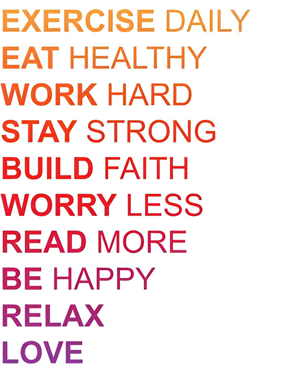 Wallpics Orange & Purple Motivational Quote Printed Water Resistant Wall Sticker