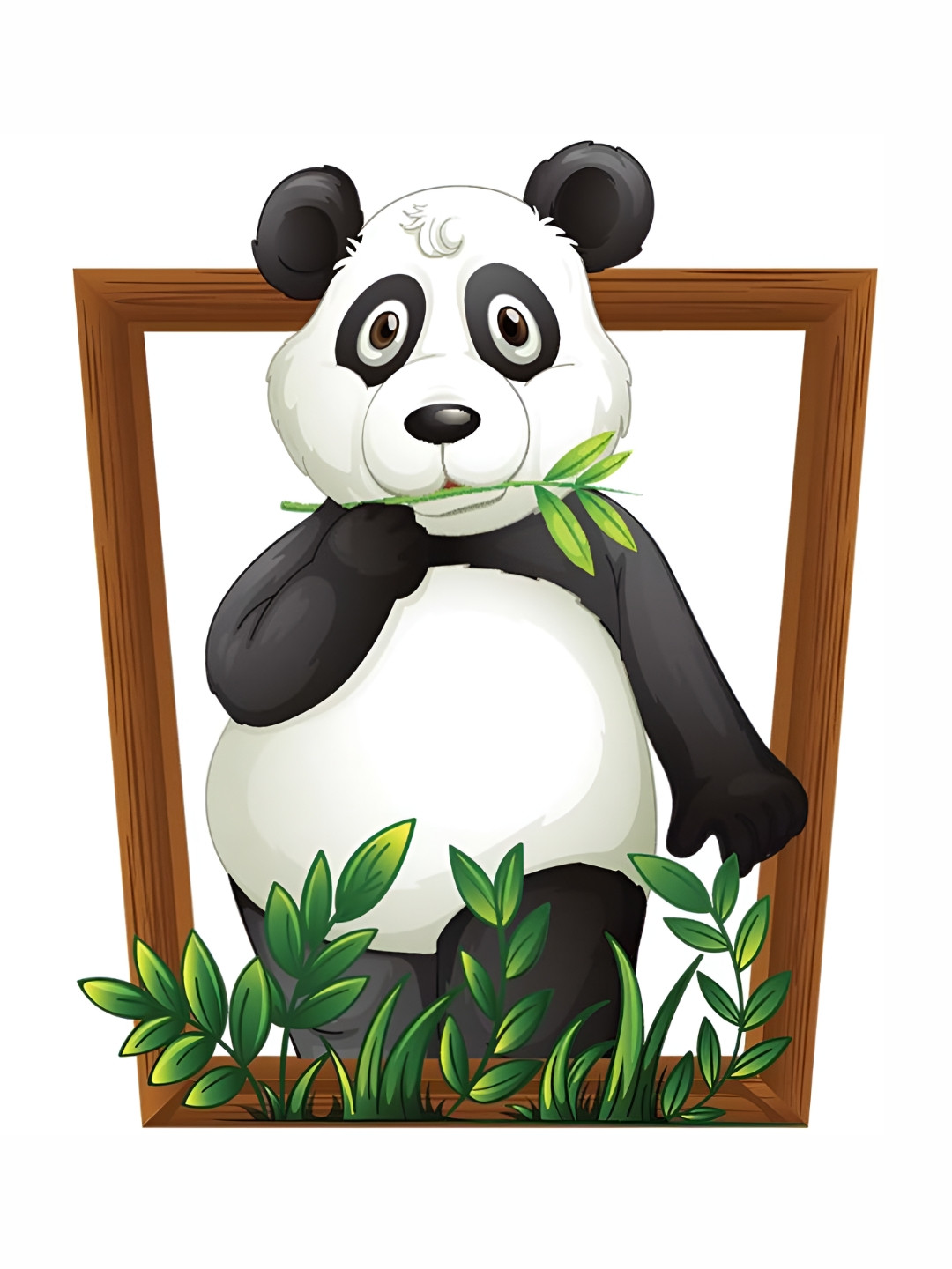 Wallpics Black & White Birds and Animals Printed Waterproof Vinyl Wall Sticker