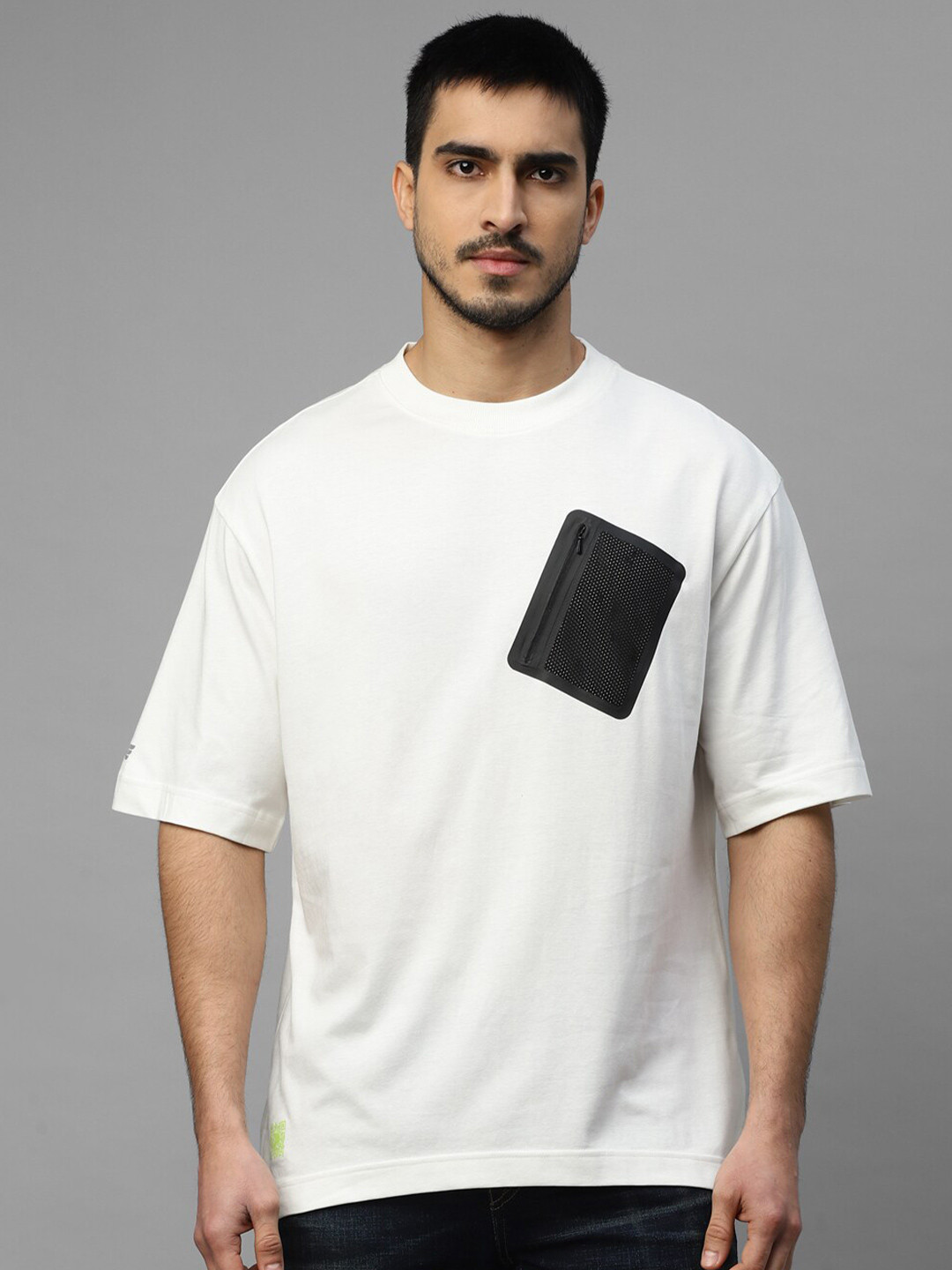 Royal Enfield Motoverse Typography Printed Drop Shoulder Pockets Oversized T-shirt