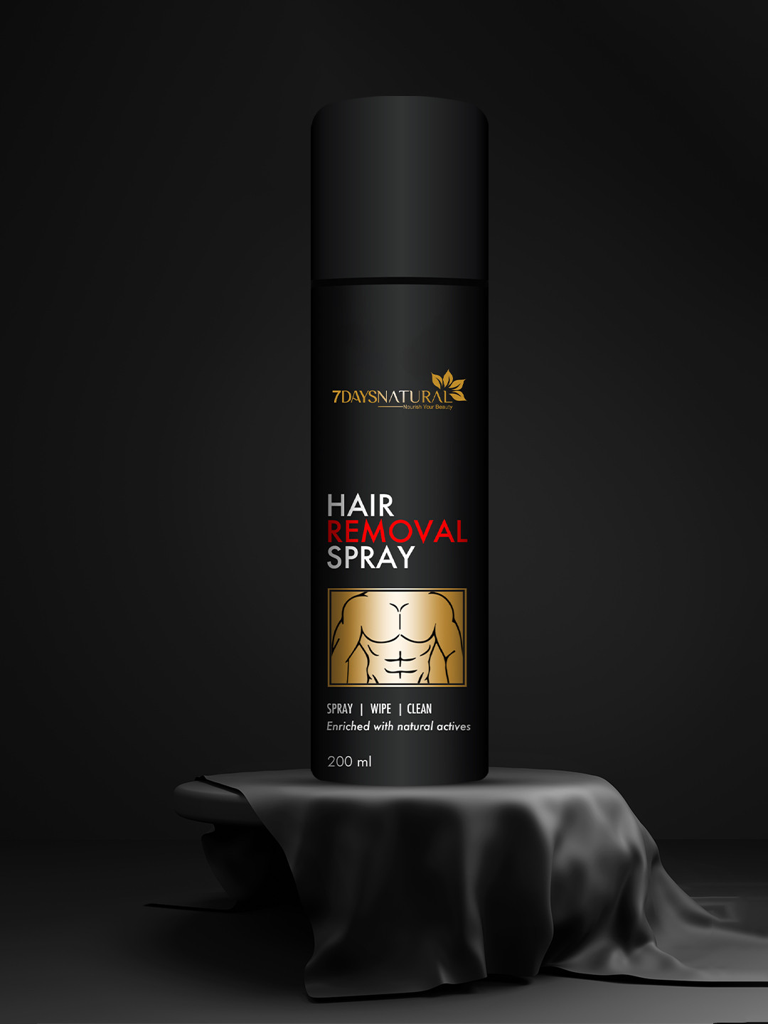 7DAYSNATURAL Men Luxury Hair Removal Spray For Pain Free Removal - 200ml