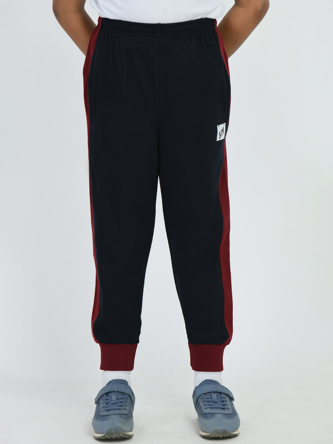 SMSHOPMORE Boys Mid-Rise Organic Cotton Joggers
