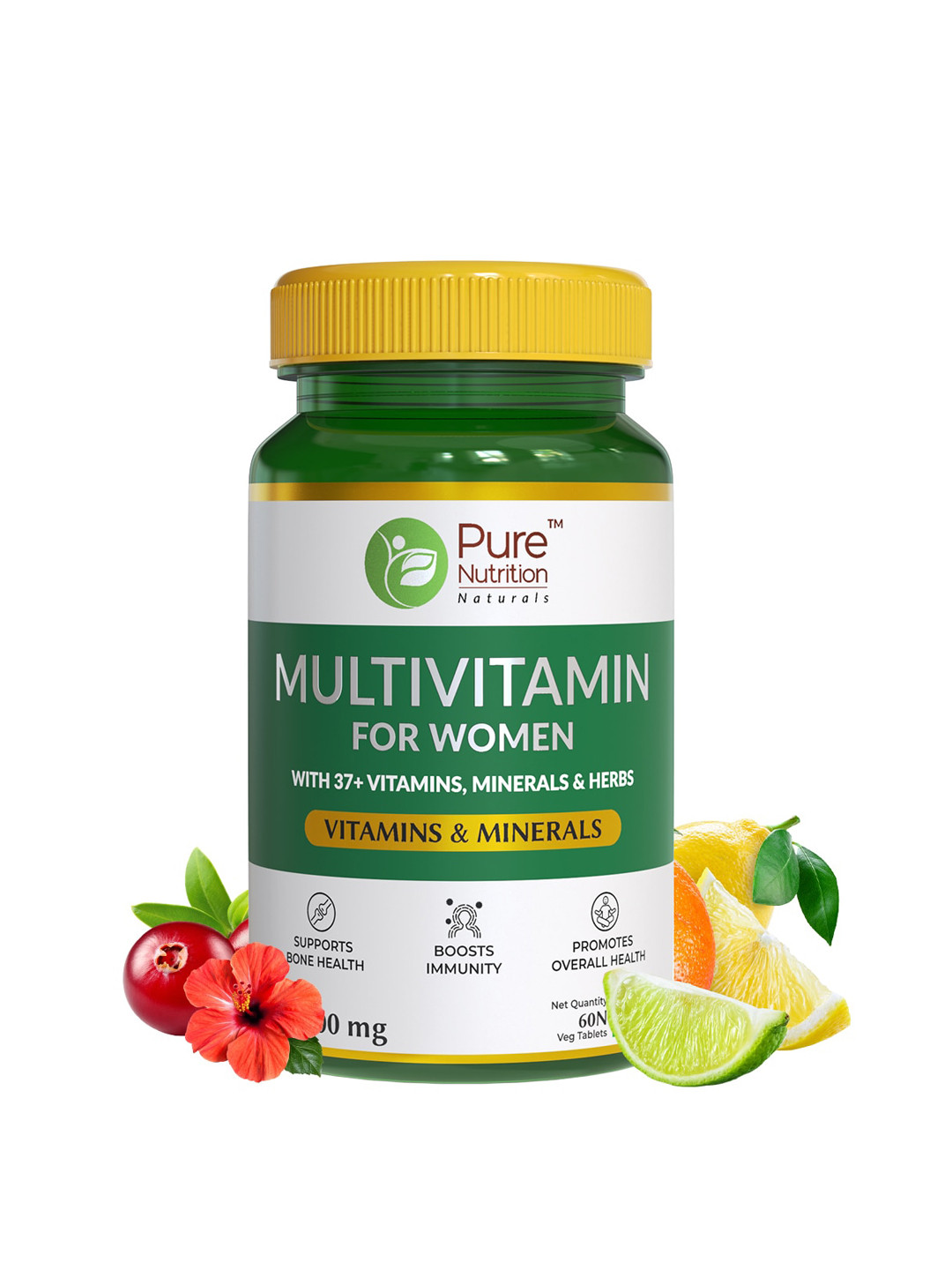 Pure Nutrition Multivitamins To Support Bone Health & Boost Immunity - 60 Tablets