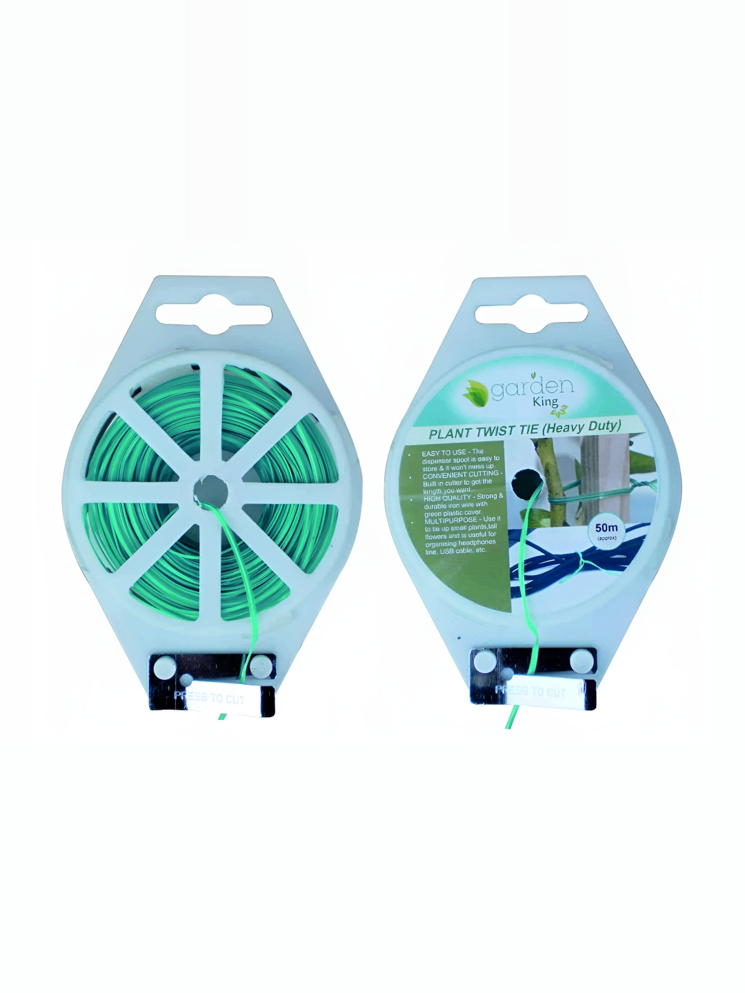 Garden Deco Green 2 Pieces Twist Tie Garden Accessories