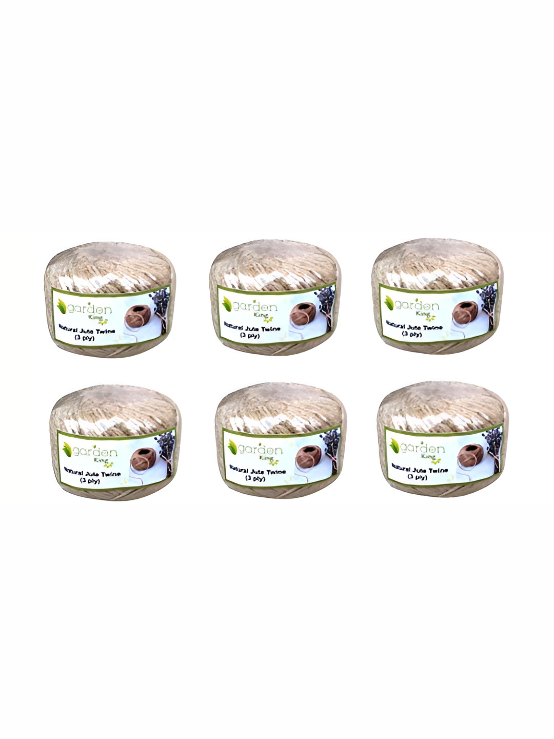 Garden Deco Brown 6 Pieces Natural Jute Thread Garden Accessories