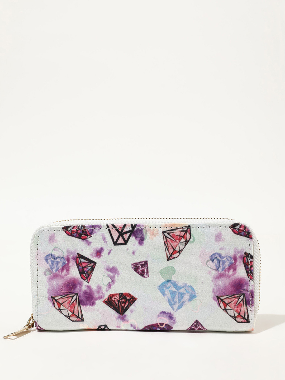 LULU & SKY Women Floral Printed PU Zip Around Wallet