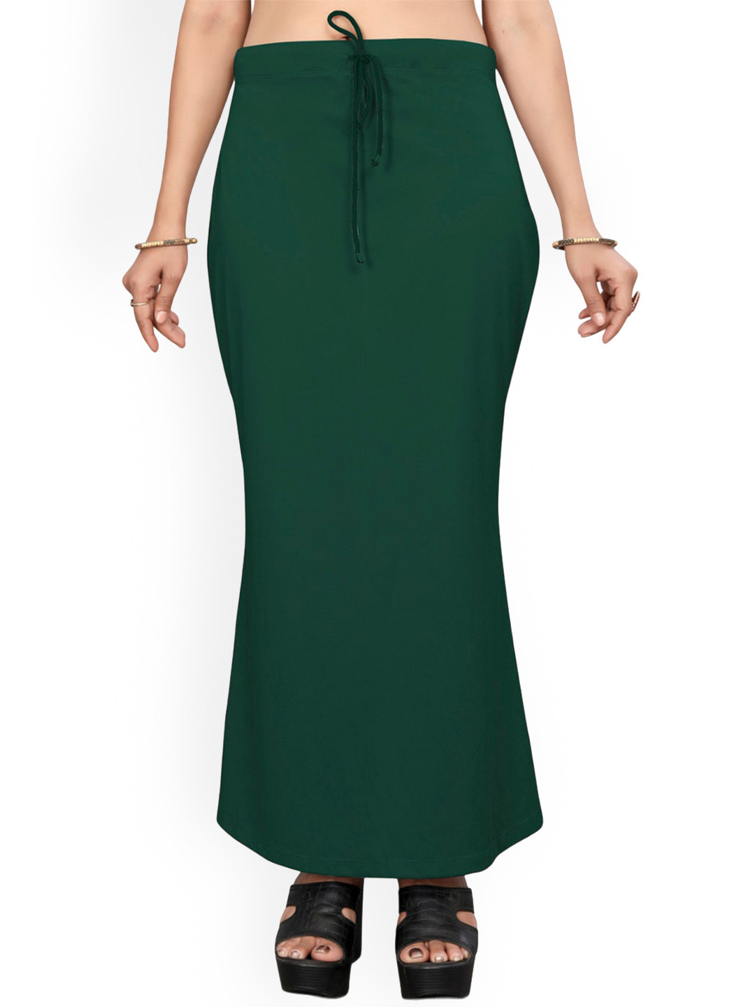 Saree mall Green Stretchable Saree Shapewear