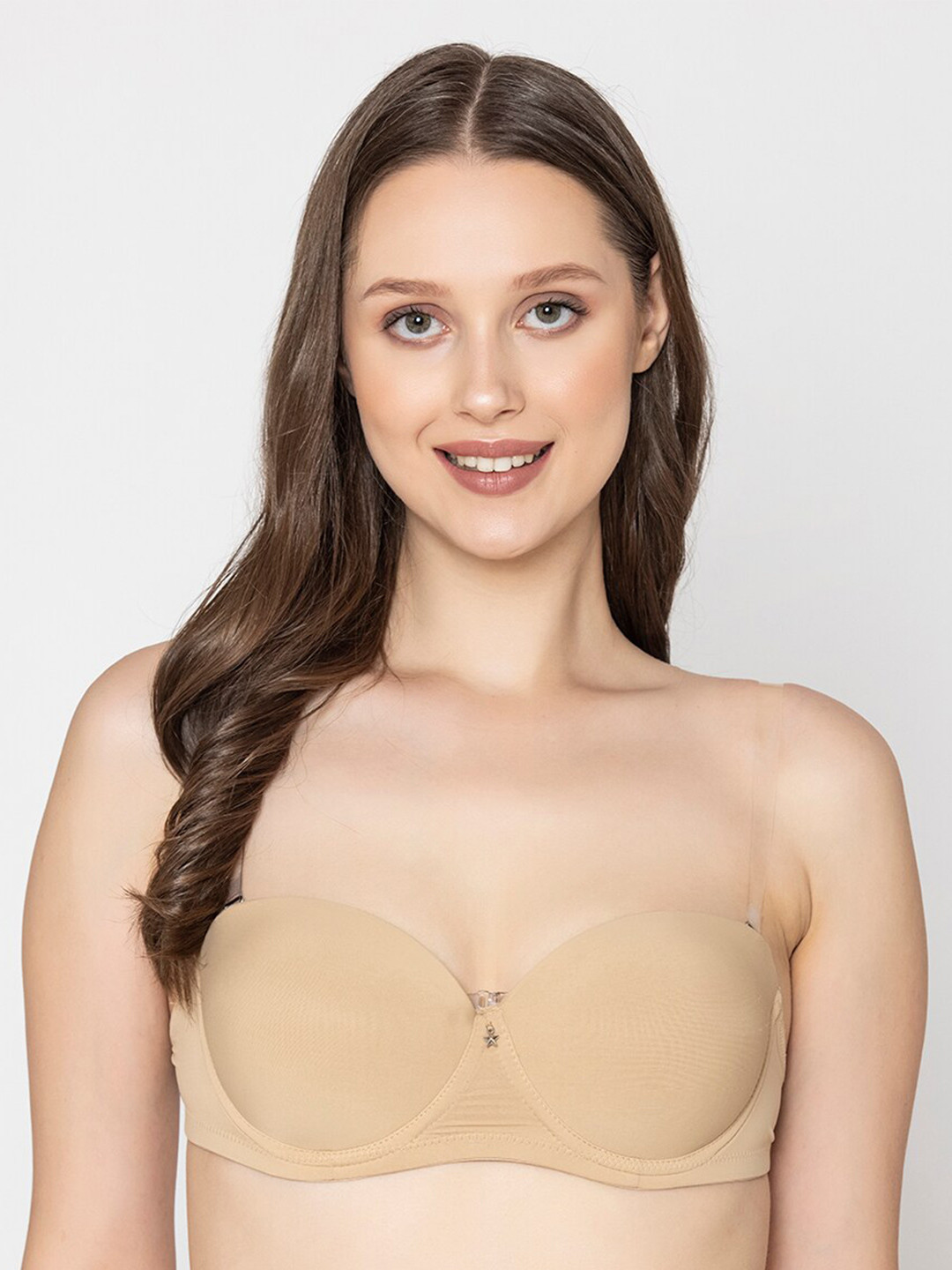 B'ZAR Anti Bacterial Balconette Bra Medium Coverage Underwired Lightly Padded