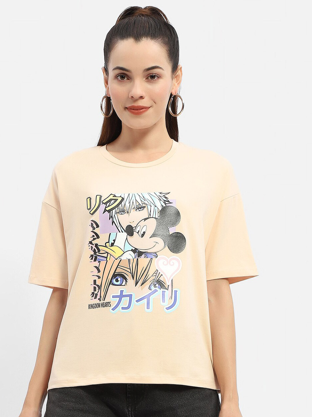 Madame Mickey Mouse Printed Pure Cotton T-shirt