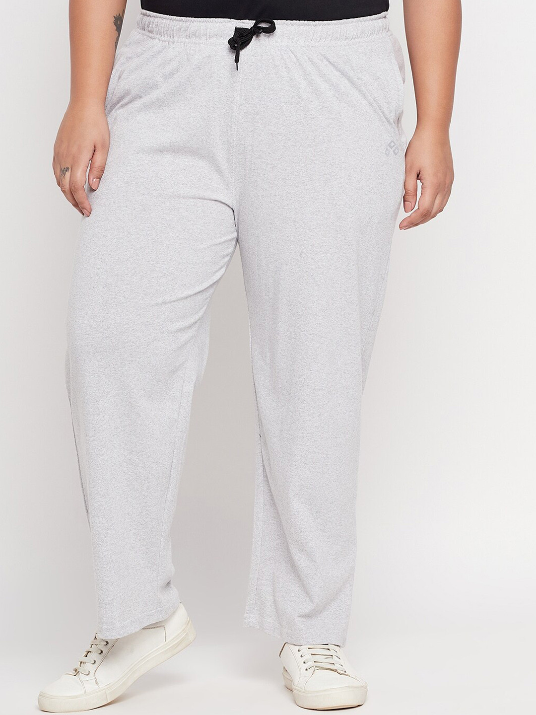 ALIZA Plus Size Cotton Relaxed Fit Track Pants