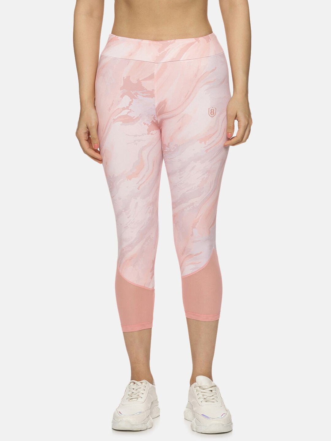 DOMIN8 Mid-Rise Abstract Printed Slim Fit Capris