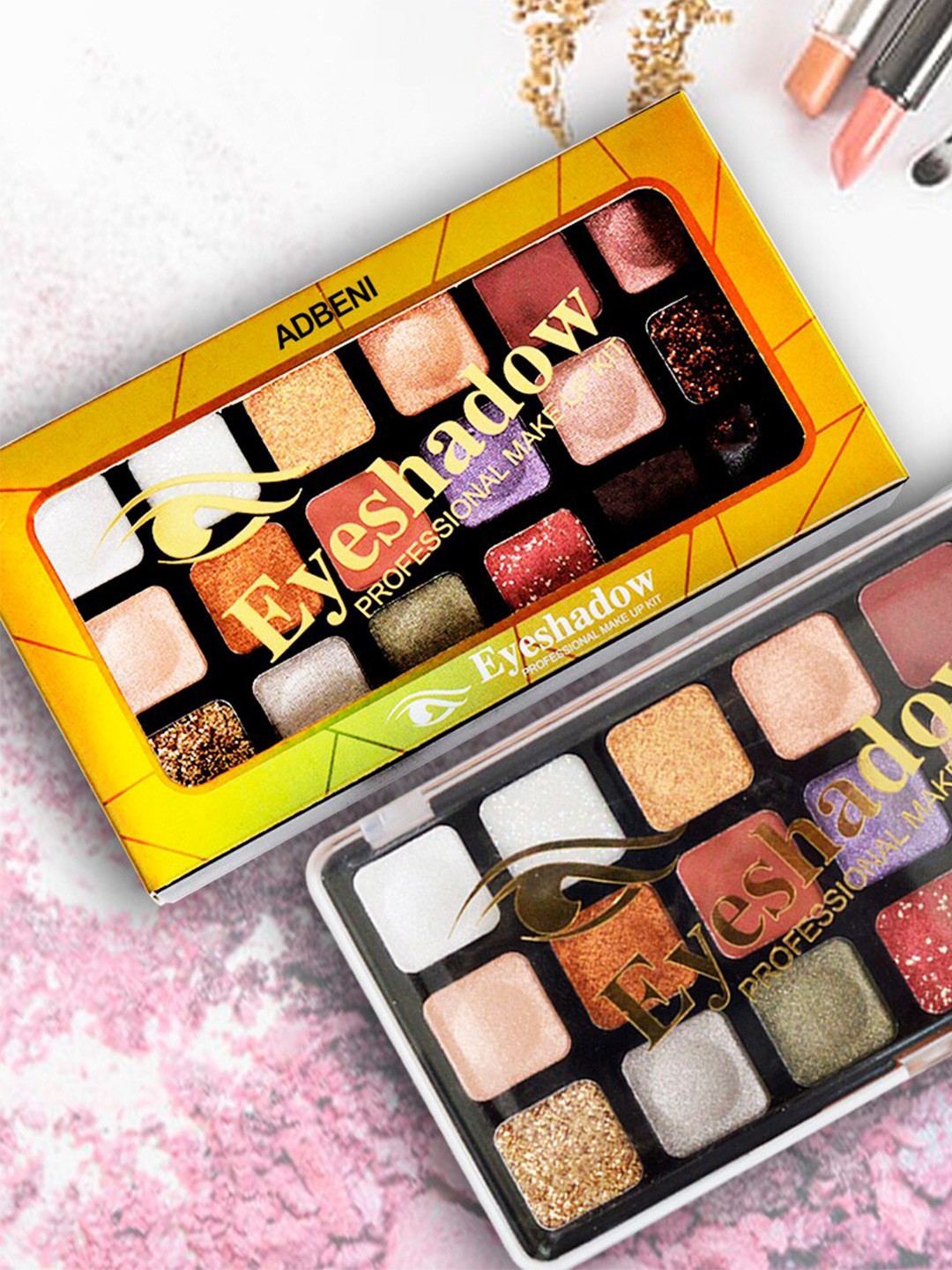 Adbeni Professional 18-In-1 Shimmery Eyeshadow Palette - 18g - Shade 01