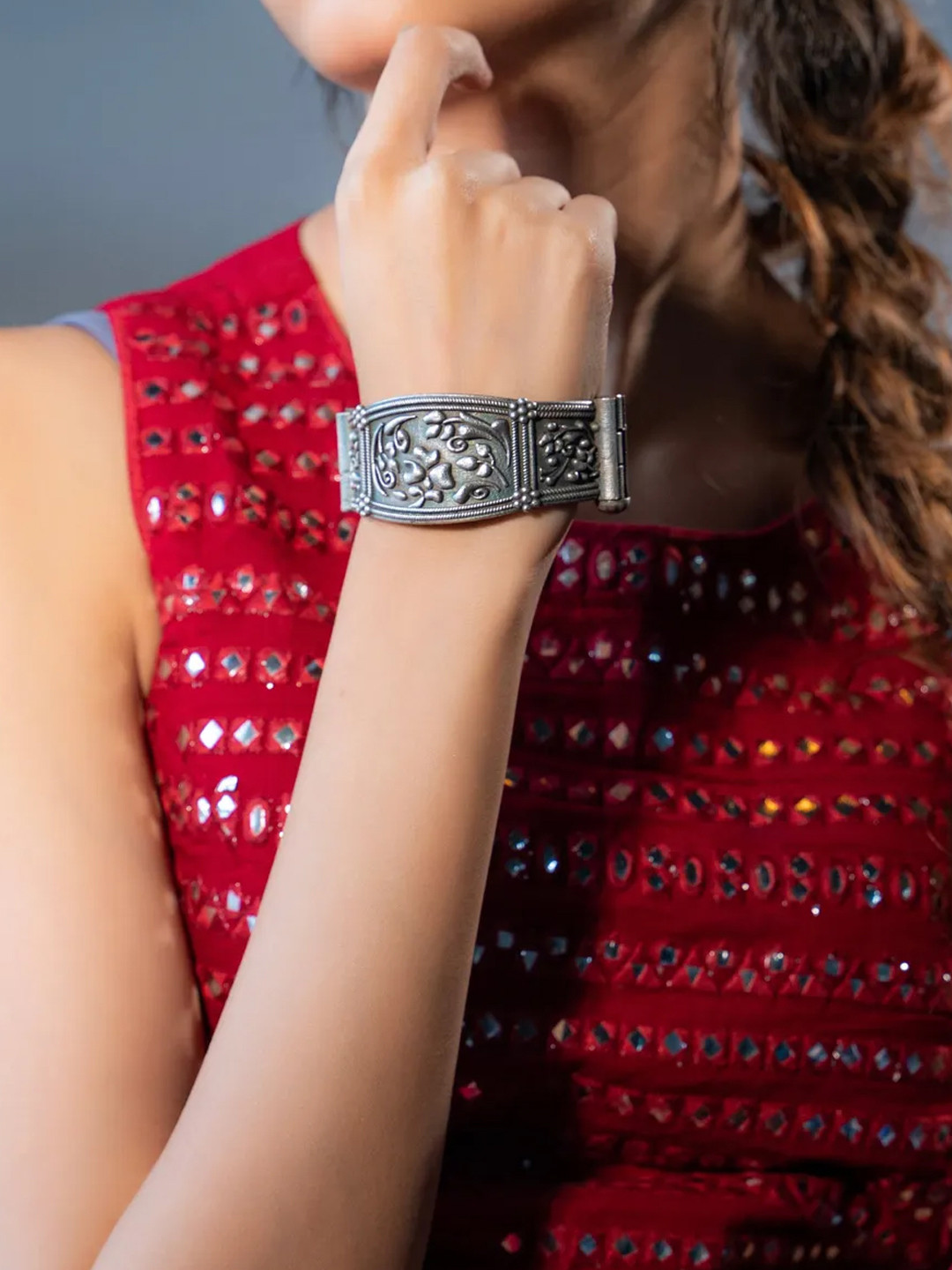 Binnis Wardrobe Silver-Plated Screw Bangle