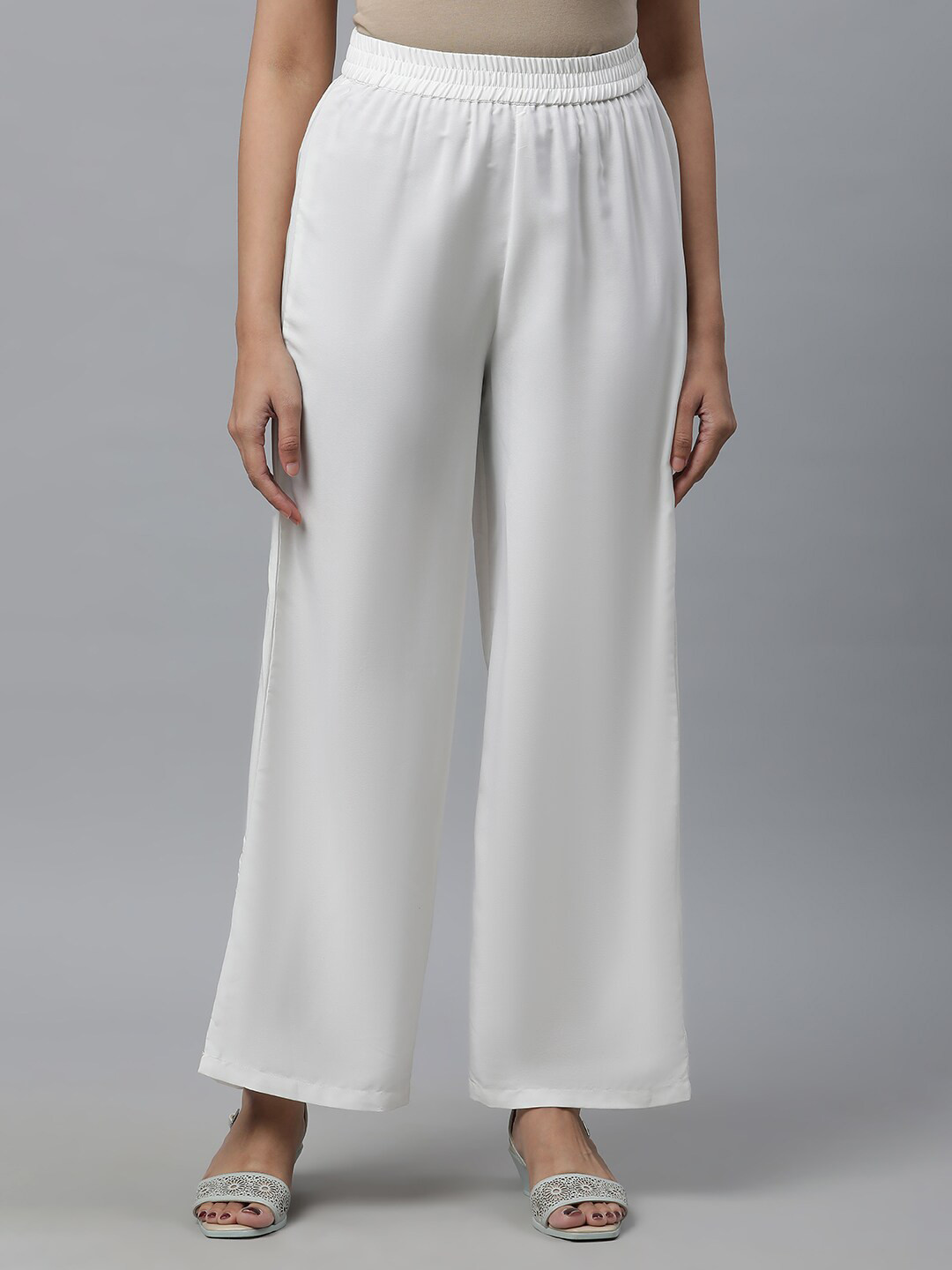 elleven Wide Leg Woven Palazzos