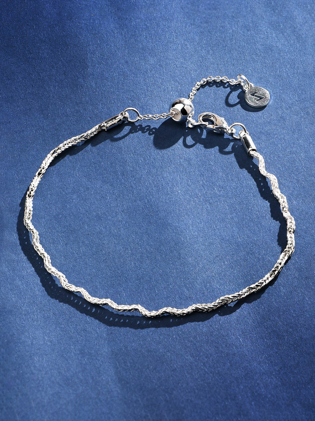 Accessorize London Women Sterling Silver-plated Wiggle Chain Bracelet