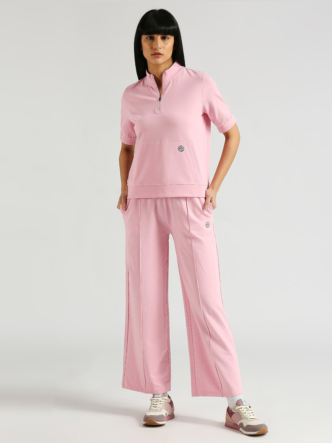 Pepe Jeans Mandarin Collar Half Zip Cotton T-shirt