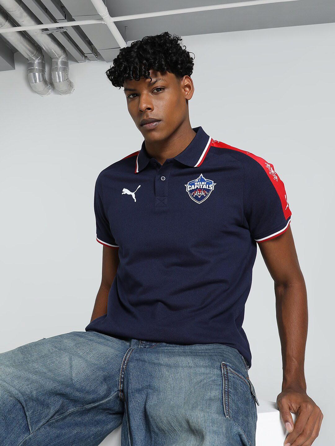 Puma x DC Travel Cotton Cricket Polo Collar T-shirt