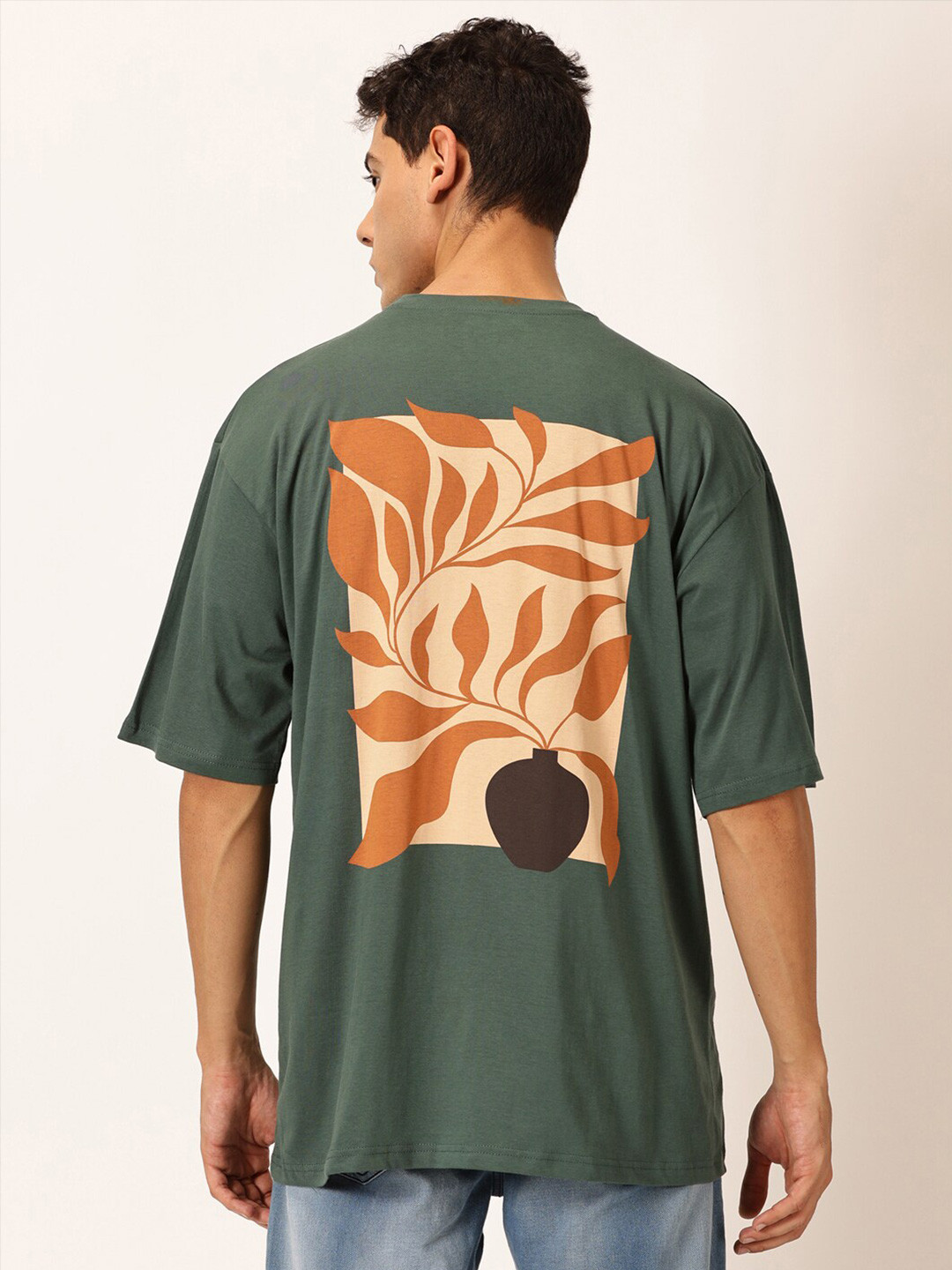 Thomas Scott Round Neck Typography Printed Cotton Oversized T-shirt