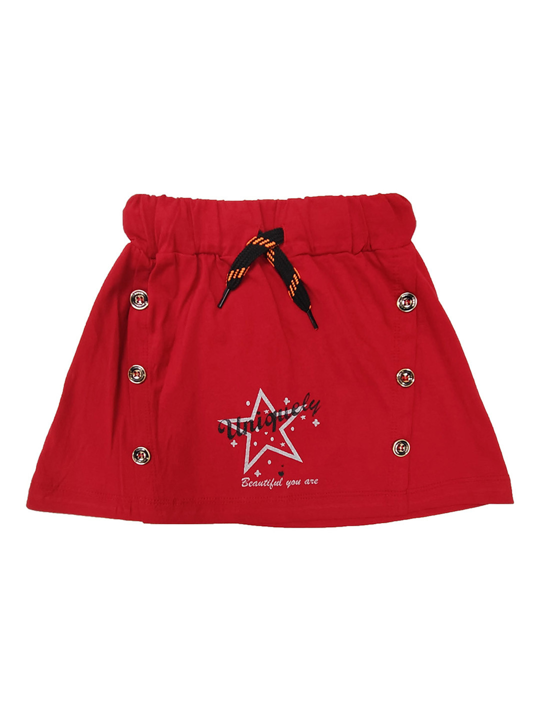 BAESD Girls Graphic Printed Elegant Pure cotton Mini Skirt