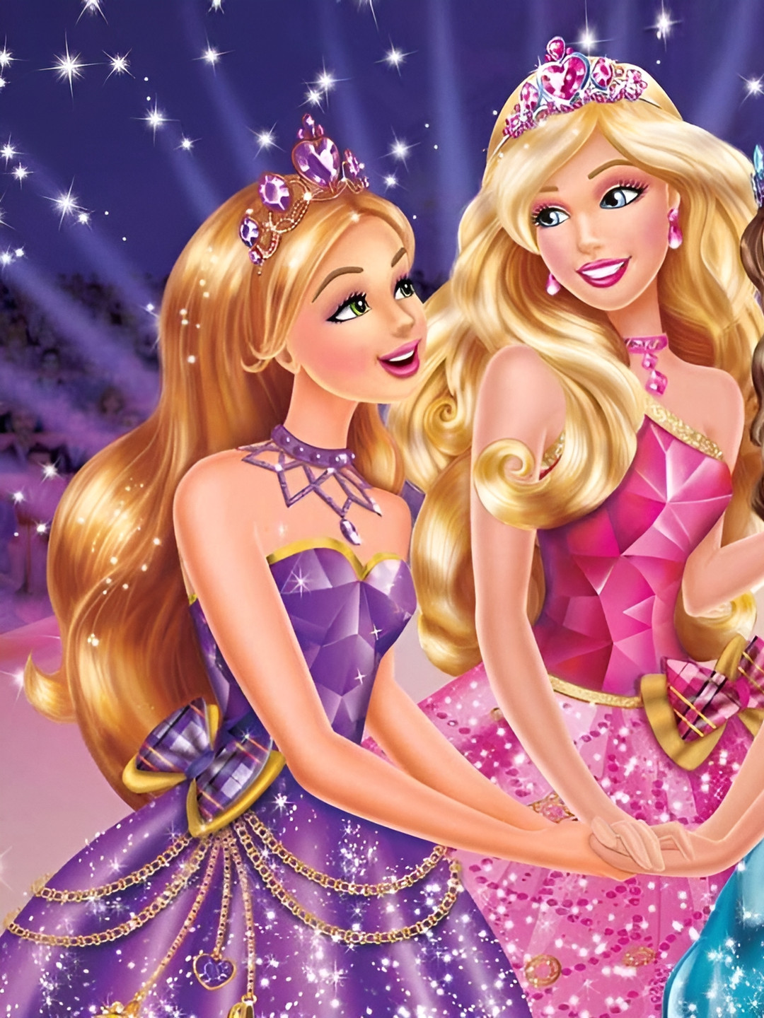 Wallpics Purple & Pink Printed Vinyl Wall Poster