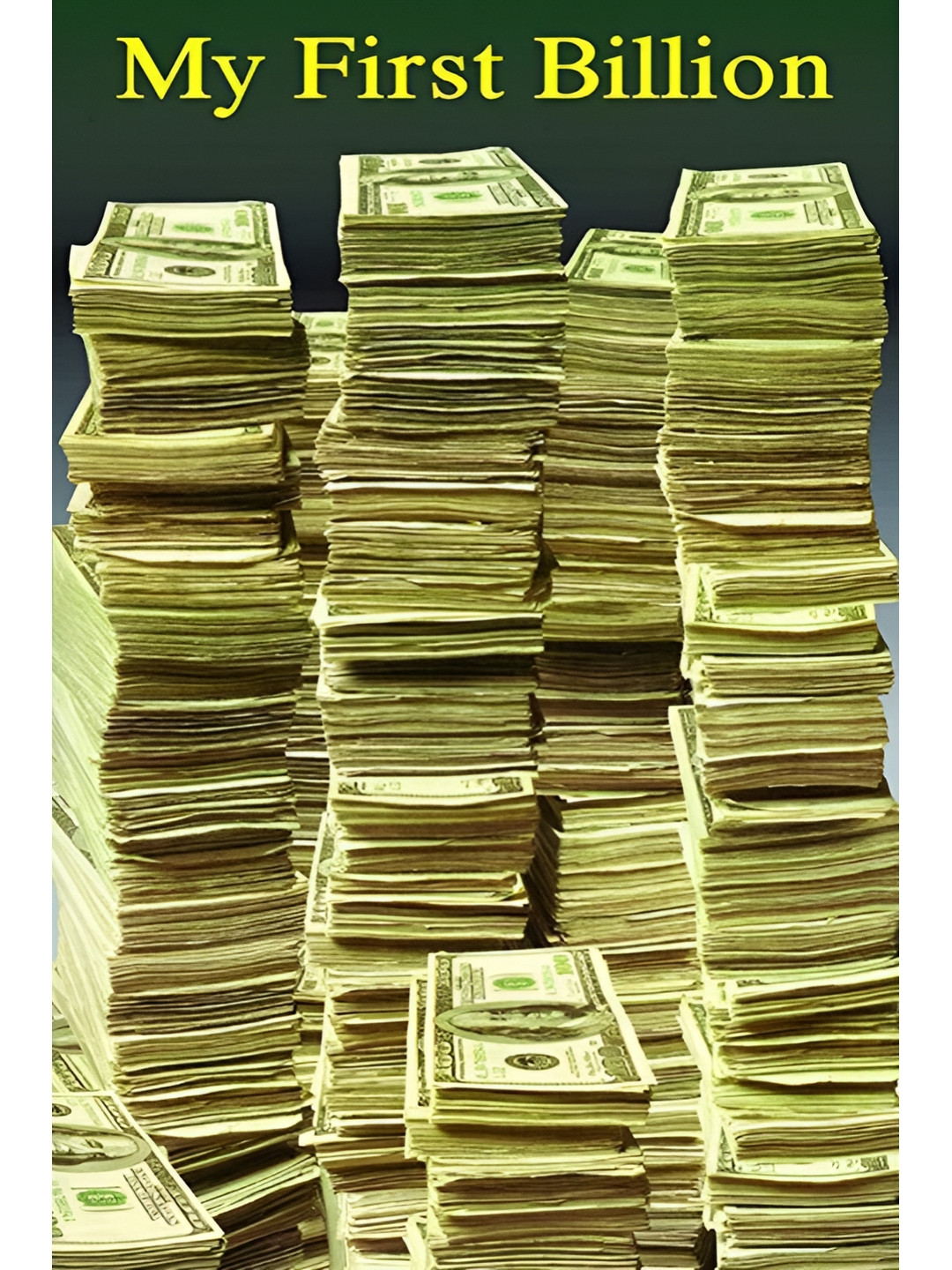 Wallpics Yellow & Blue My First Billion Wall Poster