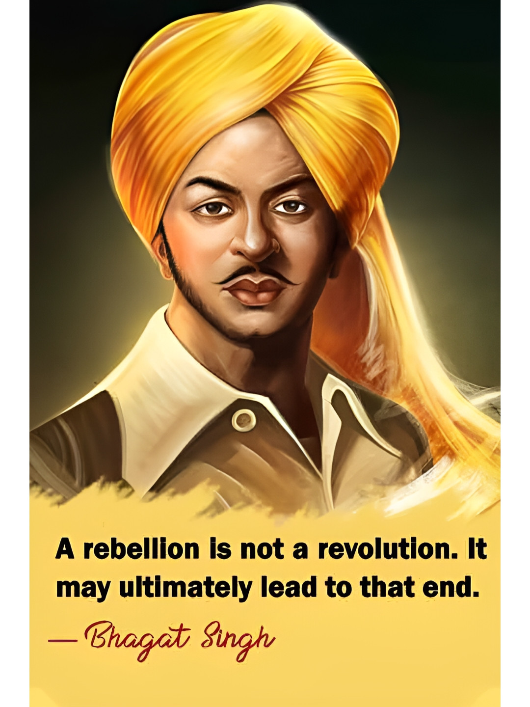 Wallpics Black & Yellow Waterproof Wall Poster