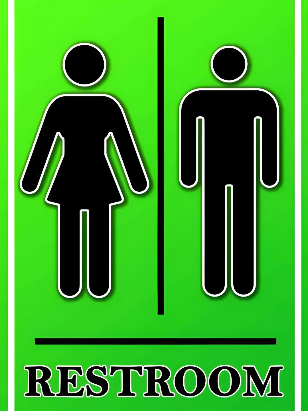 Wallpics Black & Green Wall Poster