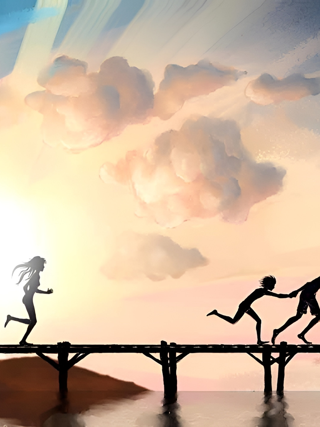 Wallpics Beige & Black Abstract Wall Poster