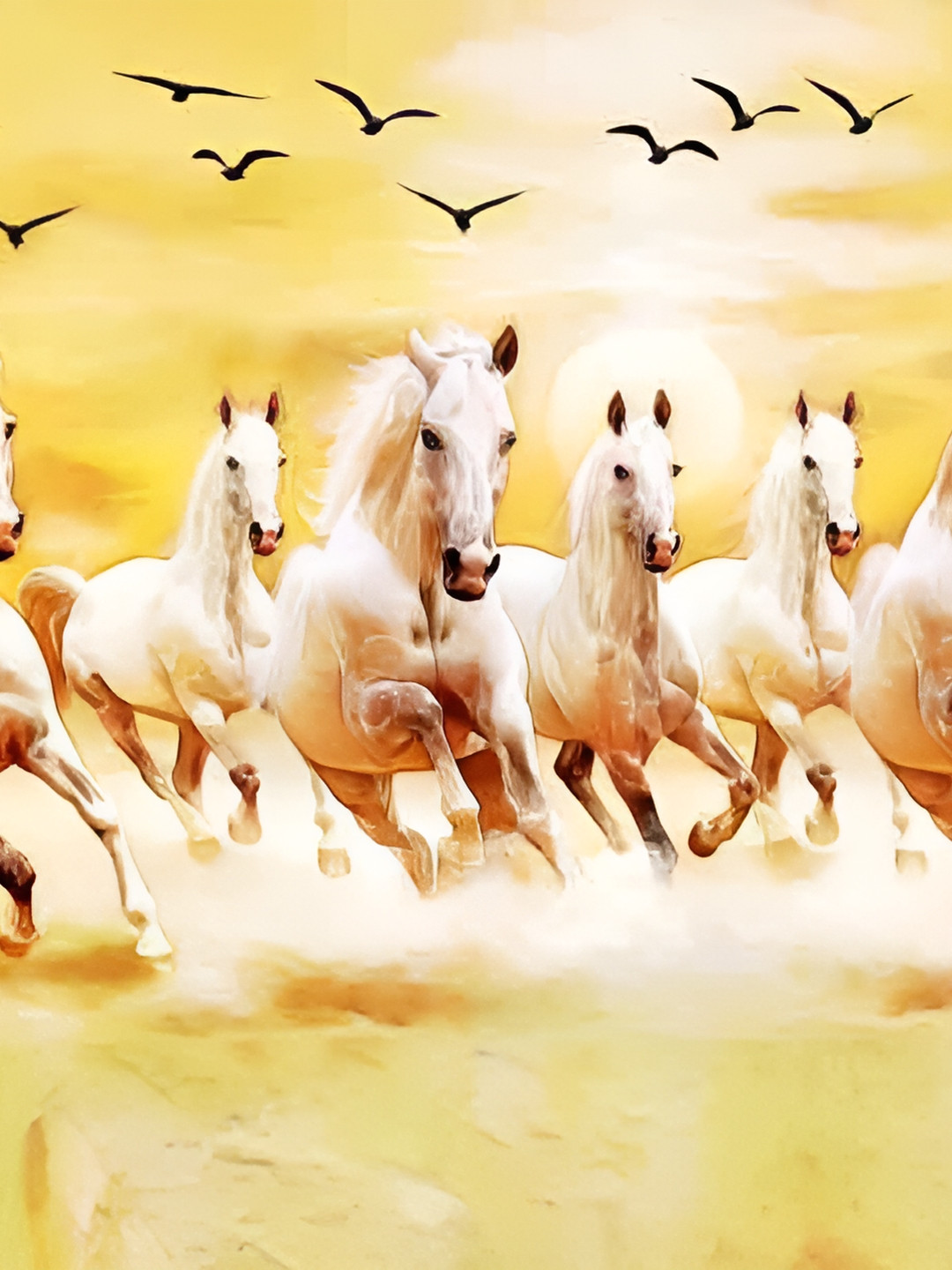 Wallpics Yellow & Black Paper Wall Poster