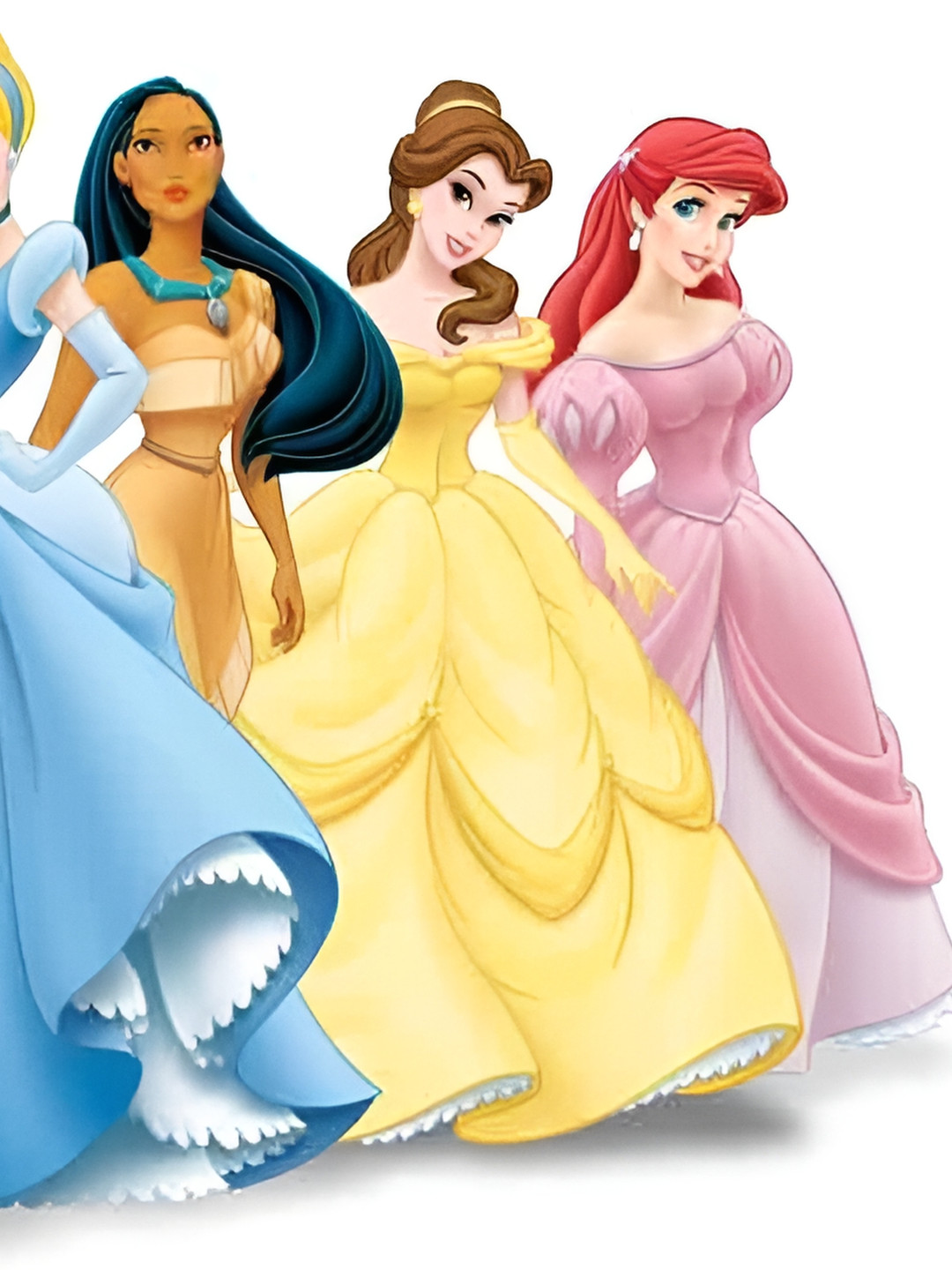 Wallpics Blue & Pink Cartoon Characters Wall Poster