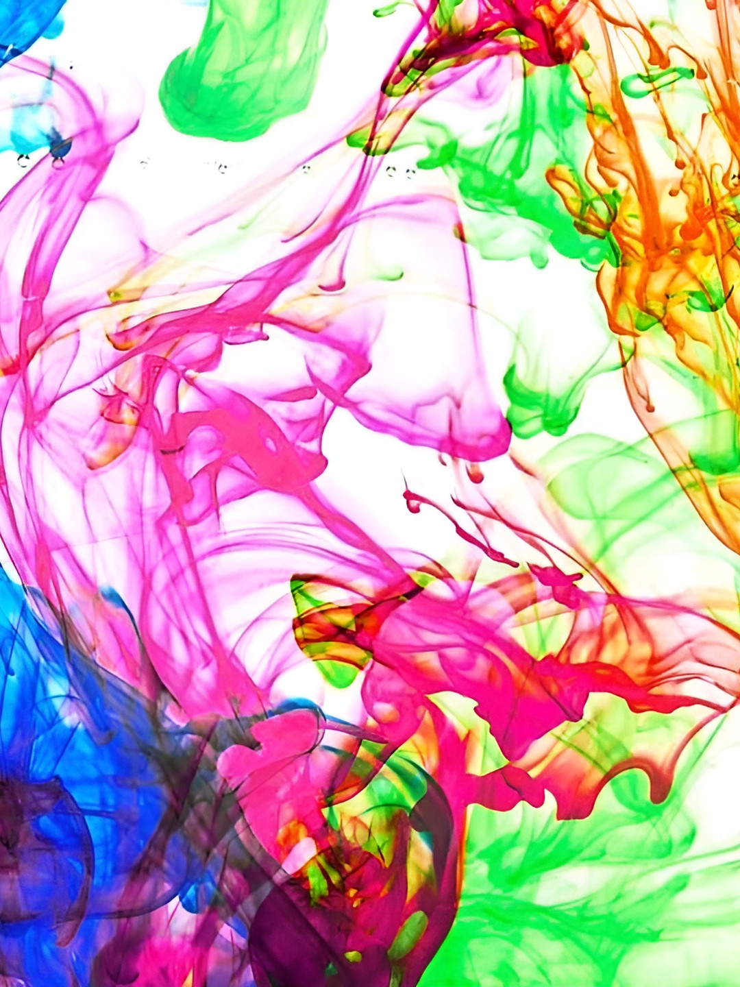 Wallpics White & Pink Abstract Wall Poster