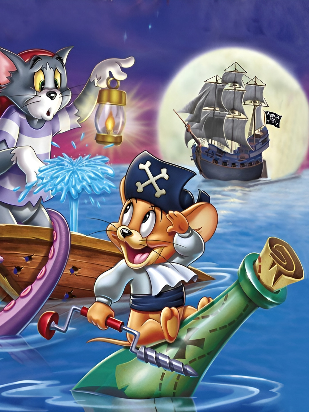 Wallpics Green & Blue Cartoon Characters Wall Poster