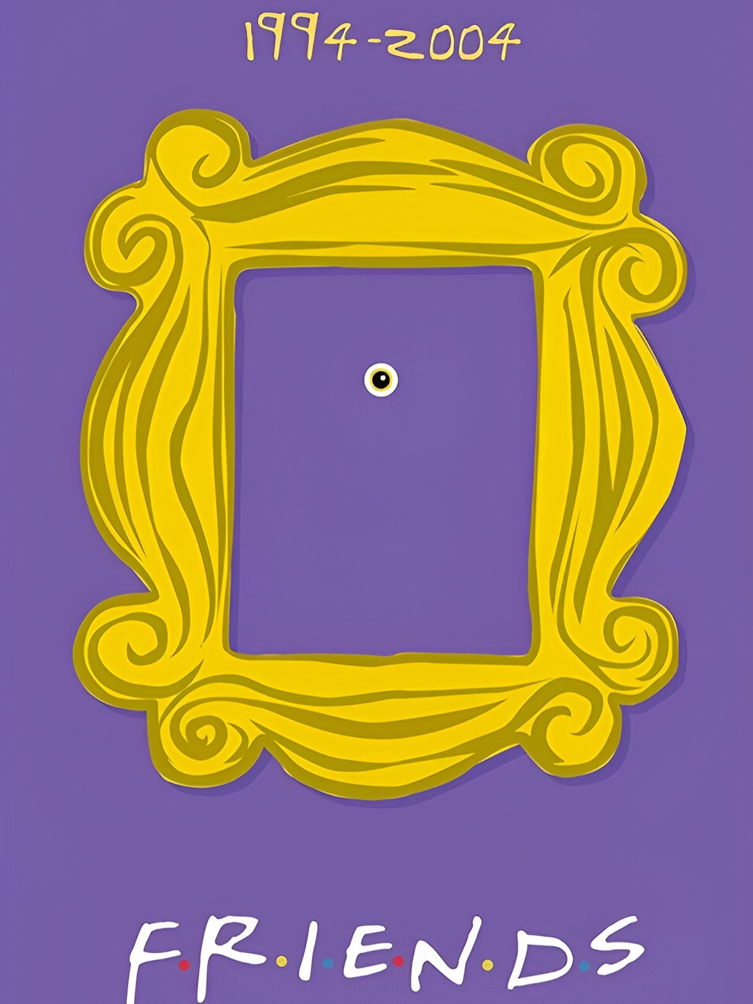 Wallpics Purple & Yellow Printed High Quality Fully Waterproof Wall Sticker