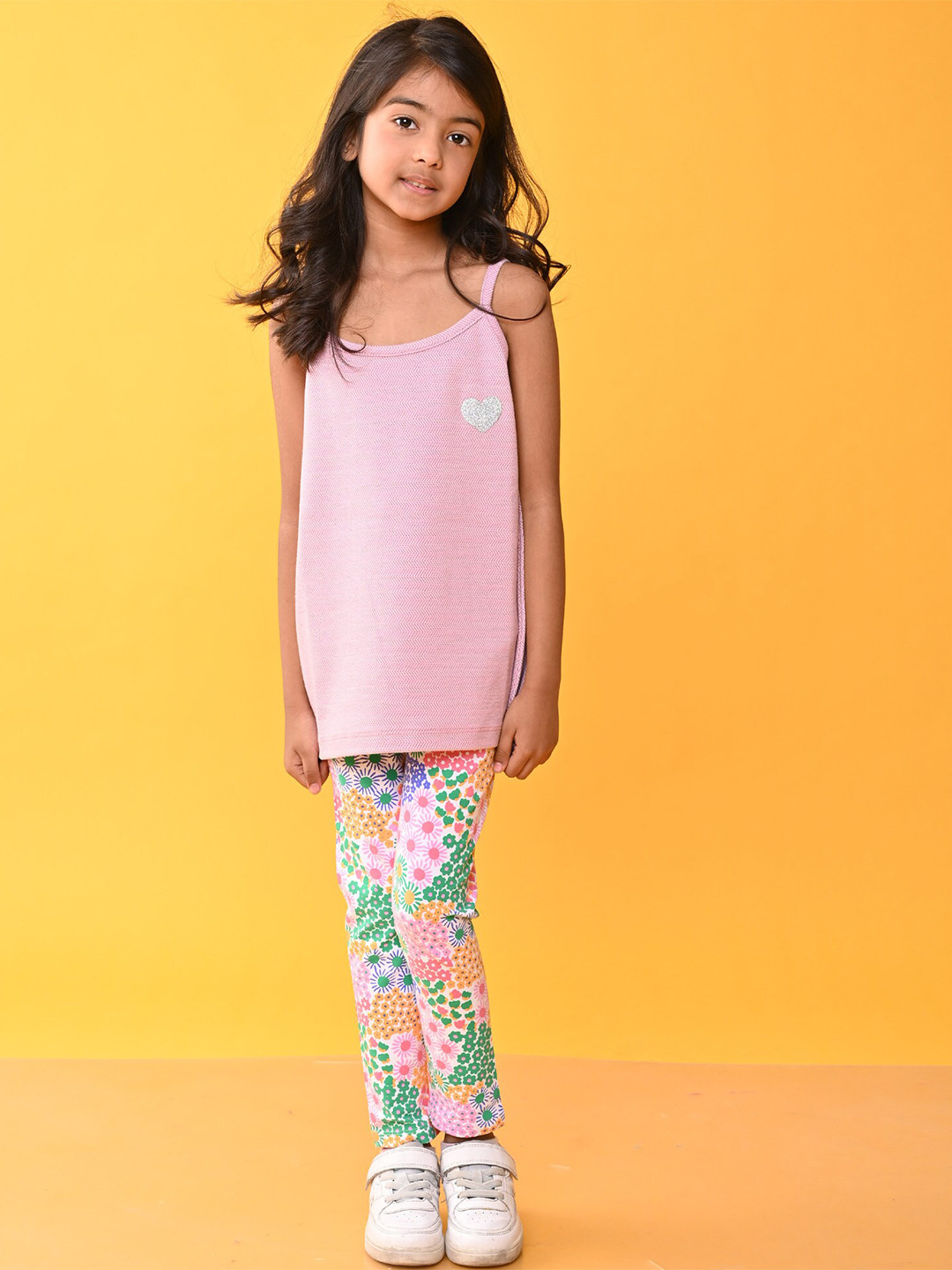 Anthrilo kids Girls Printed T-shirt Leggings Clothing Set