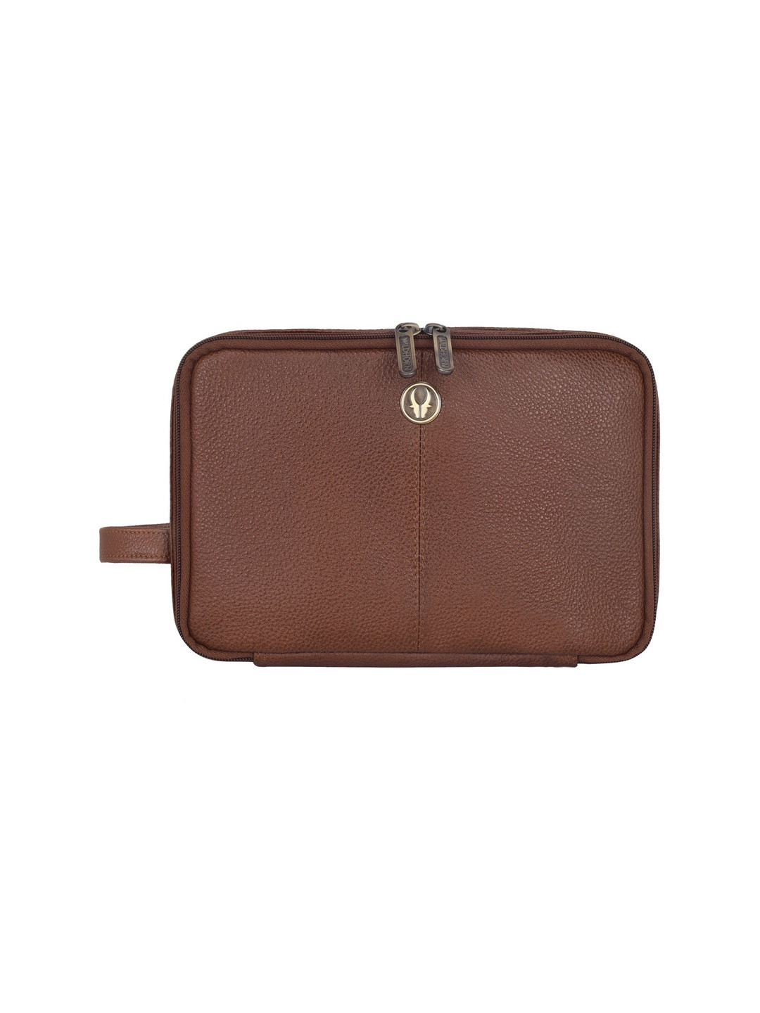 WildHorn Leather Travel Toiletry Kit - Brown