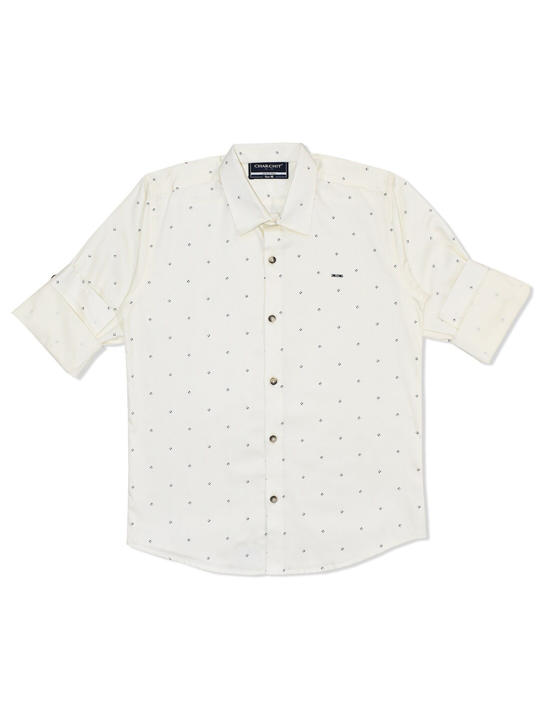CAVIO Boys Micro Ditsy Printed Cotton Casual Shirt