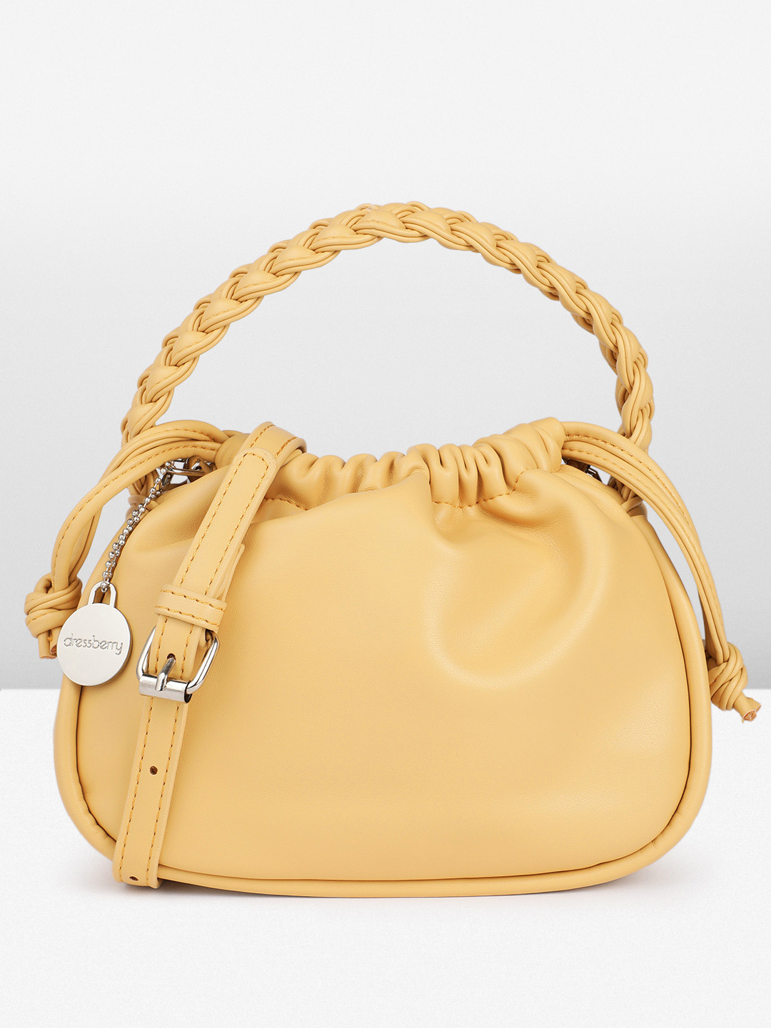 DressBerry Handheld Bag with Braid Design Handle