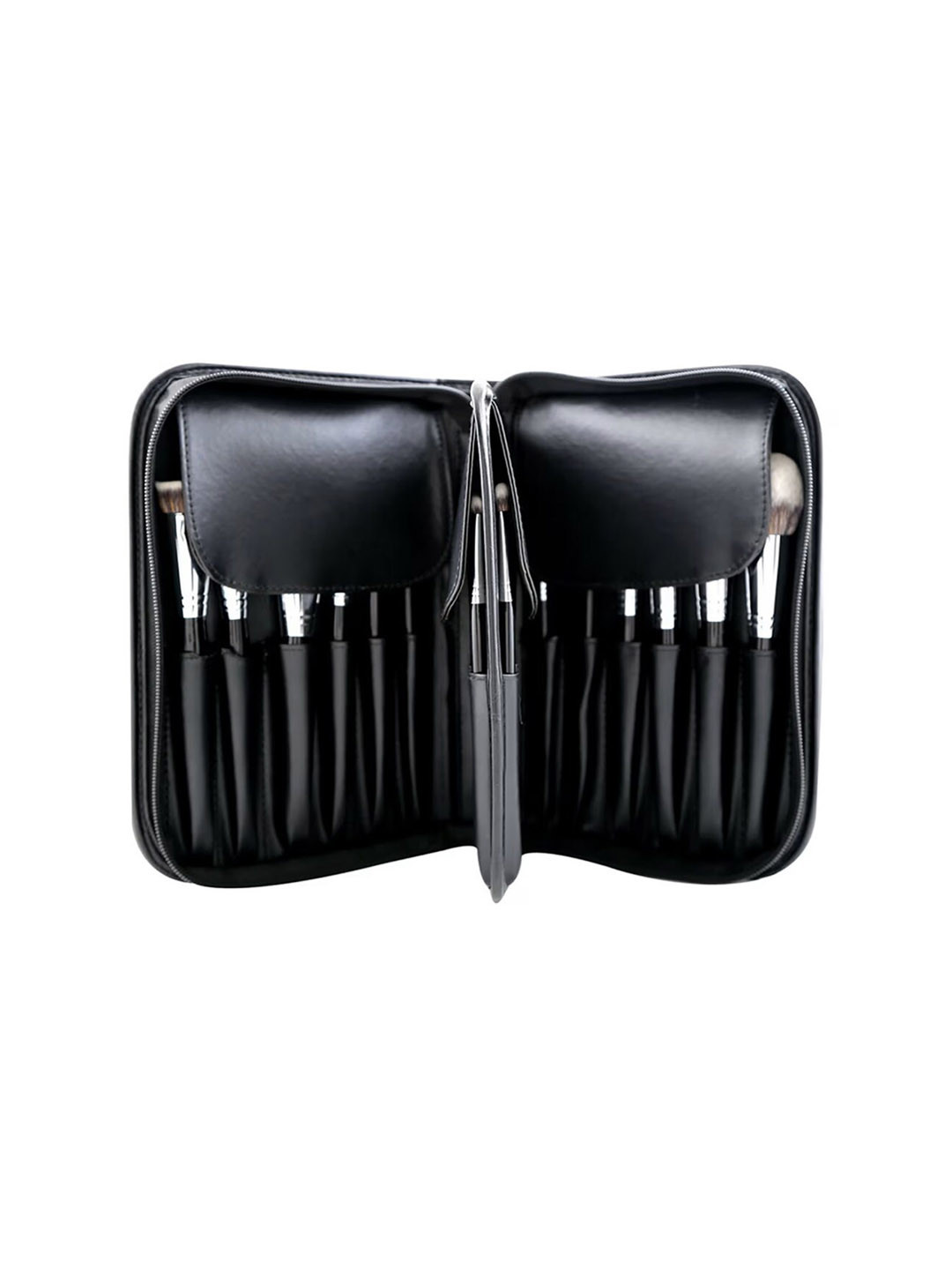 Veoni BELLE Premium Quality Leather Makeup Brushes Holder Bag- 25 pocket