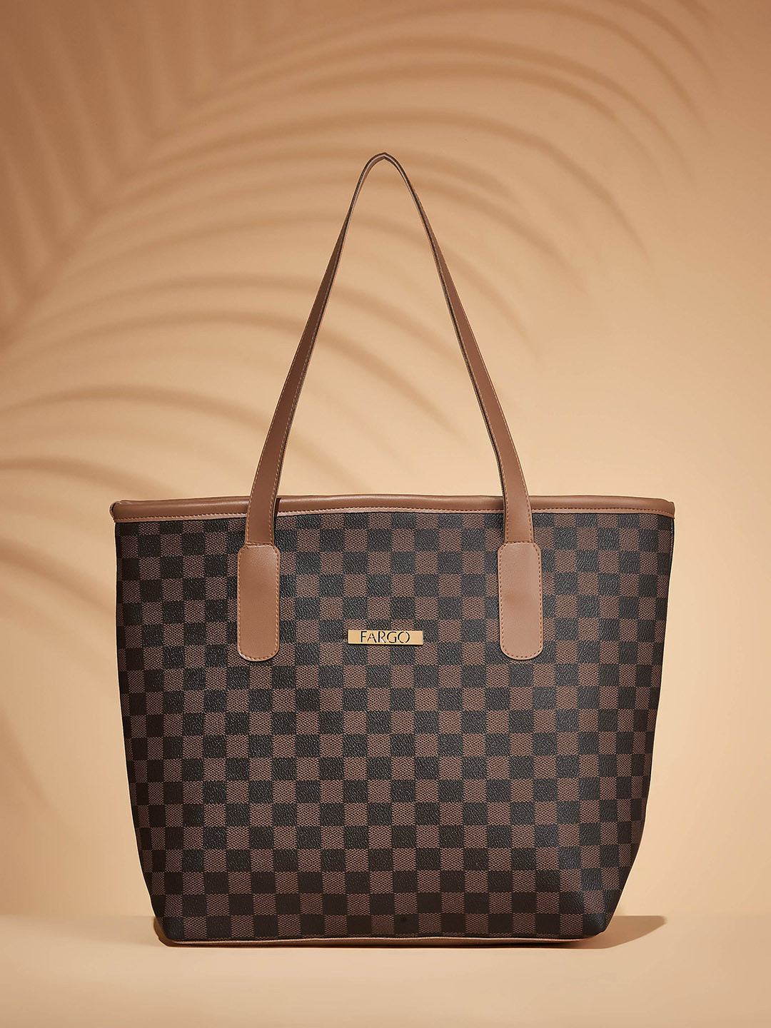 FARGO Checked Structured Up to 12 inch Laptop Shoulder Bag