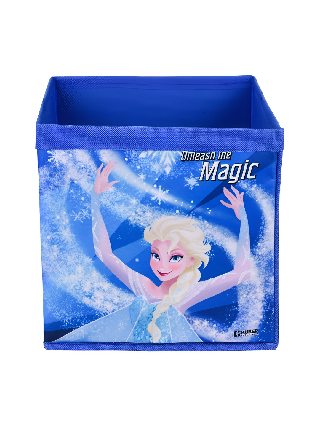 Kuber Industries Blue & White 5 Pieces Disney Frozen Printed Drawer Organisers