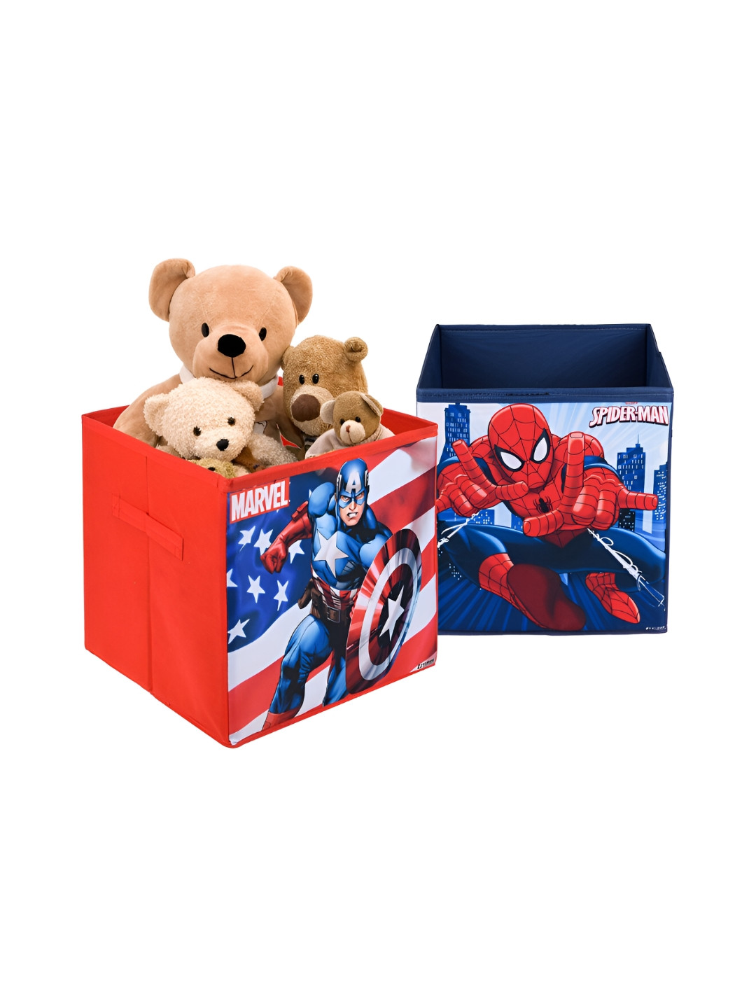 Kuber Industries Blue 2 Pcs Regular Drawer  Organisers Storage Box
