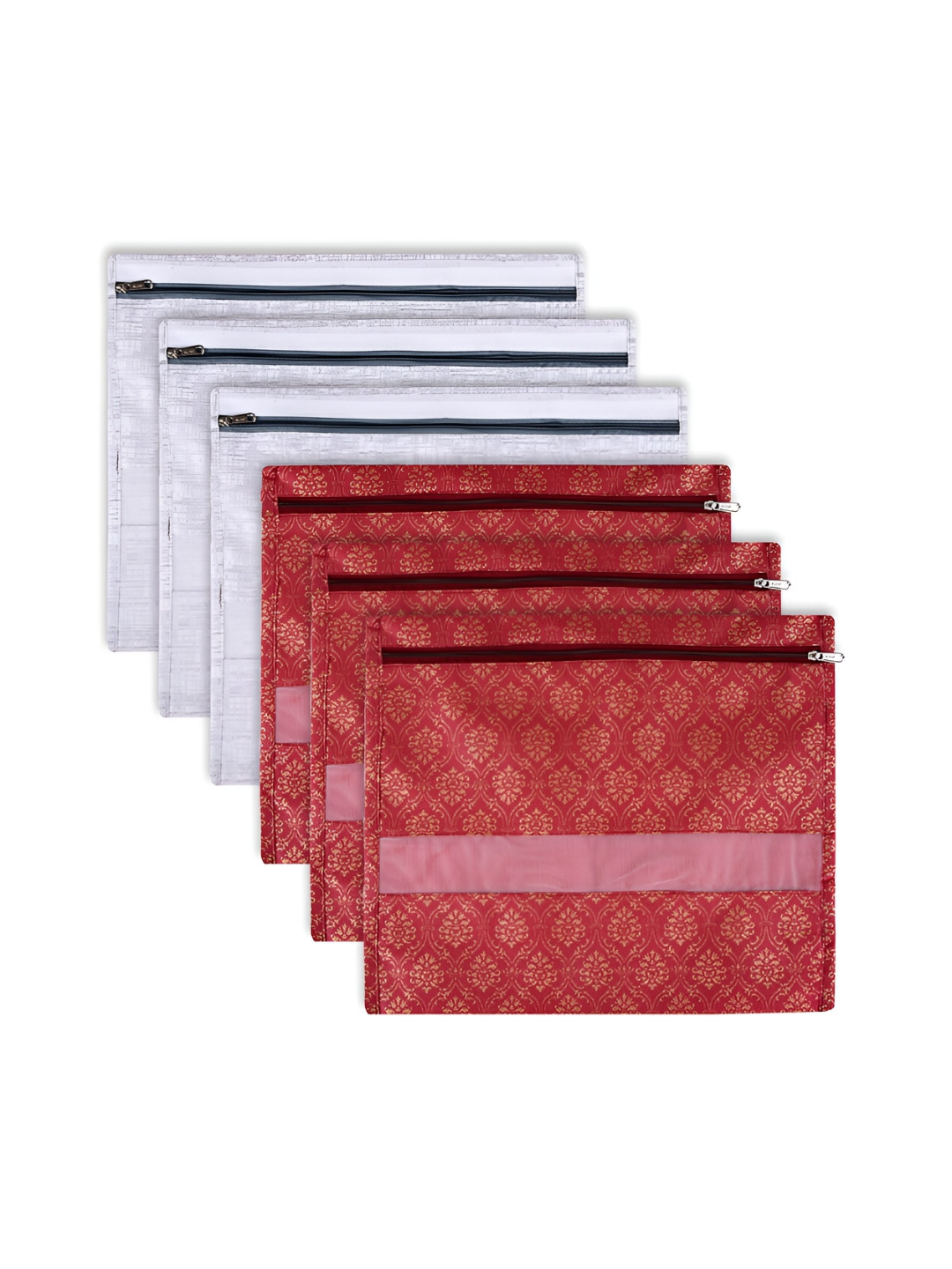 Kuber Industries Maroon 6 Pcs Regular Desk Organisers