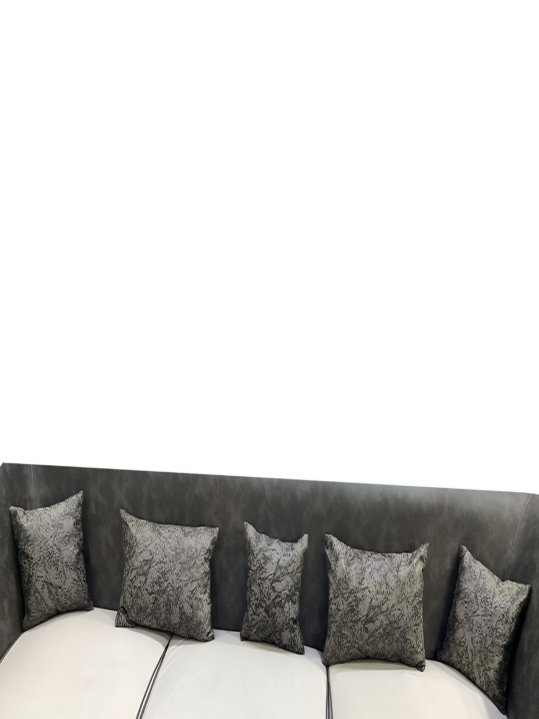 Good Vibes Grey 5 Pieces Square Cushion Covers