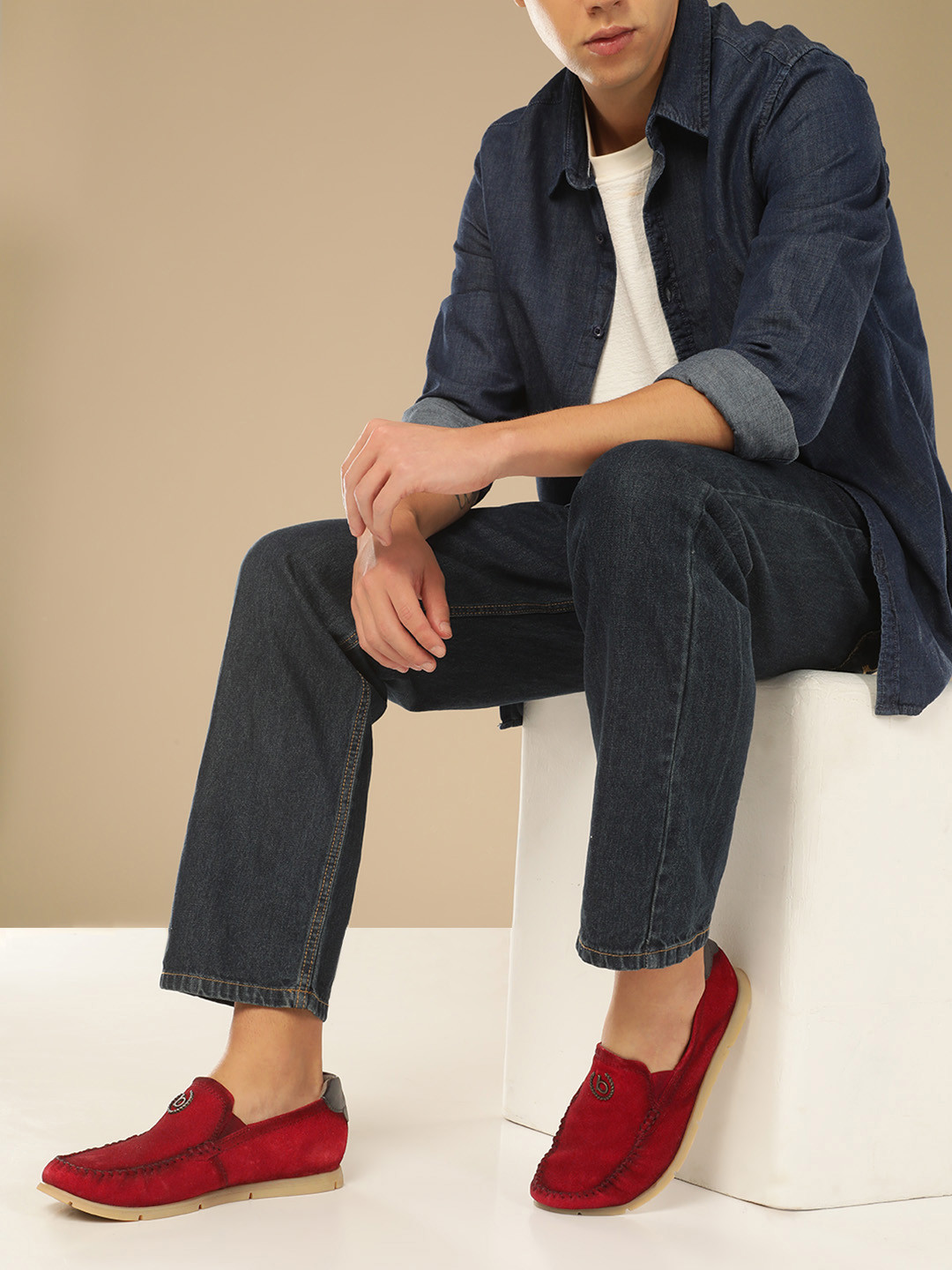 Bugatti Clipperton Men Round Toe Suede Loafers