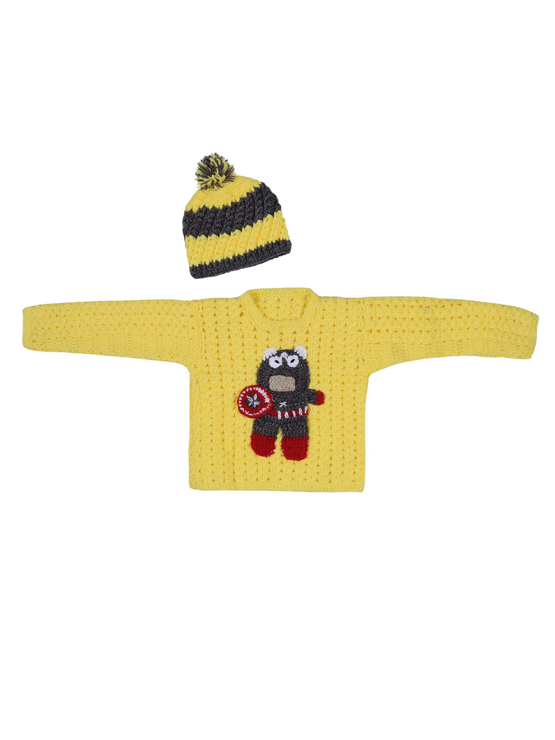 WINDROP SOLUTIONS Kids Acrylic Ribbed Cardigan Sweater