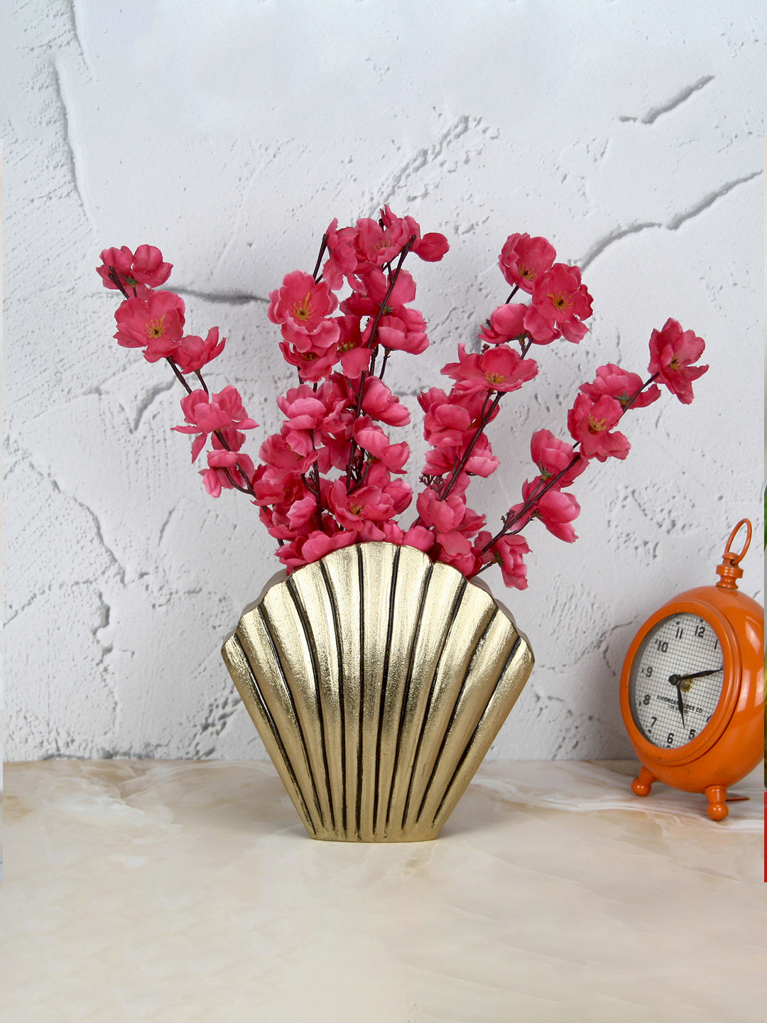 Maison Modern Gold Toned Oceanic Antique Vase