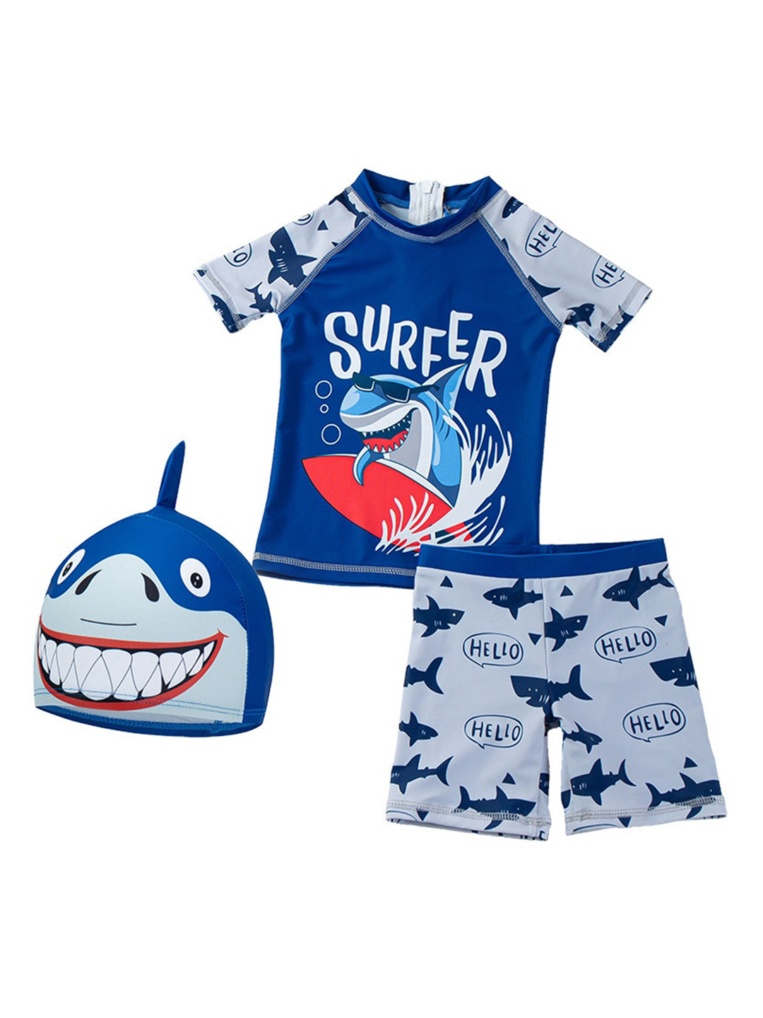 StyleCast x Revolte Boys Printed Swim Set & Cap